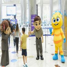 GDRFA Dubai Welcomes Kids with Popular Cartoon Characters at Dubai Airport